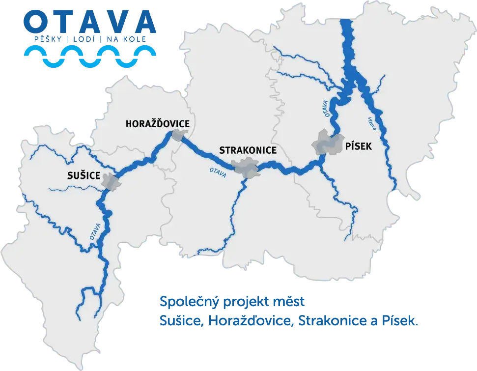 Otava.fun - společný projekt měst Sušice, Horažďovice, Strakonice a Písek.